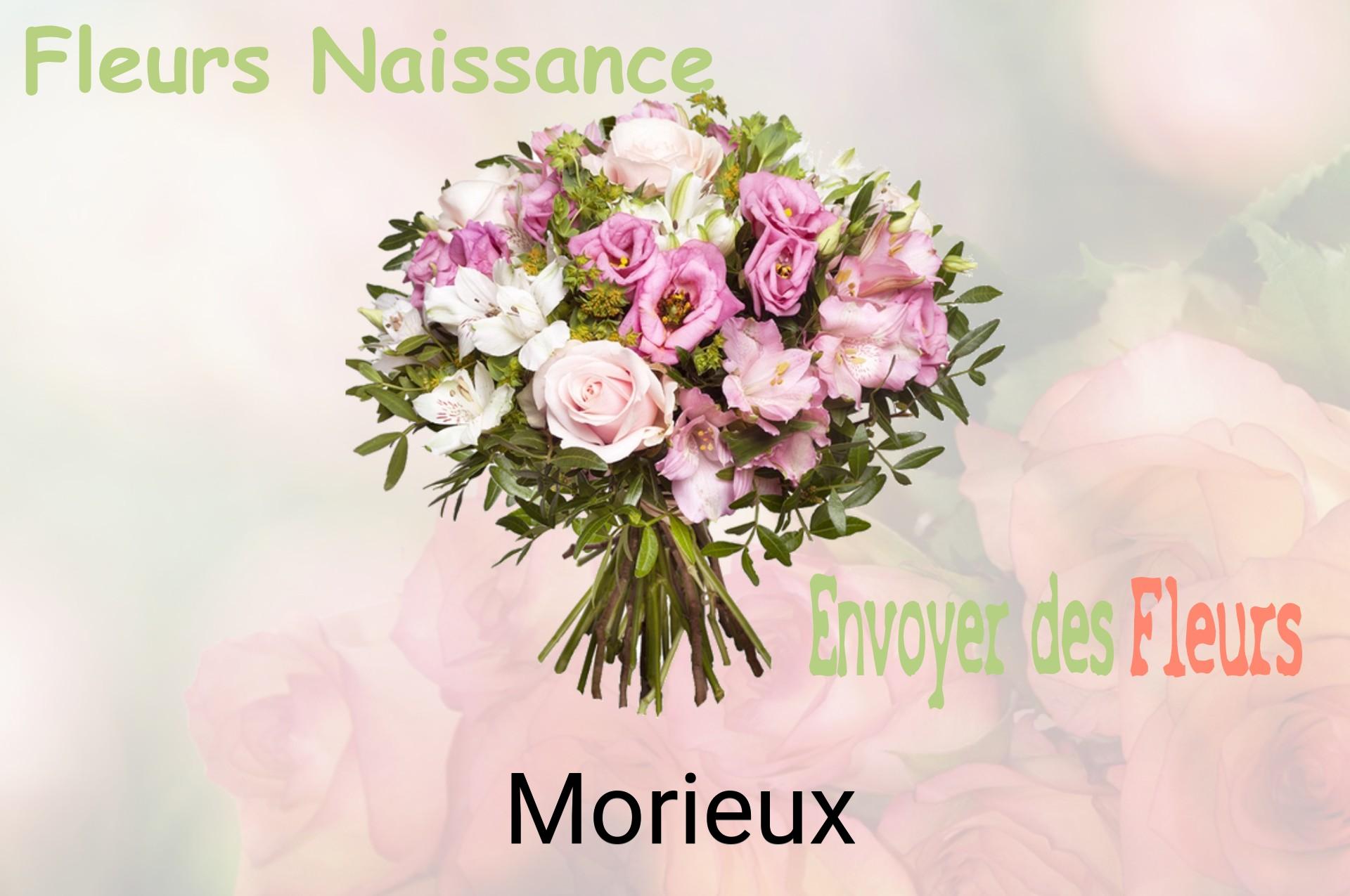 Bouquet de fleurs de naissance livré à Morieux