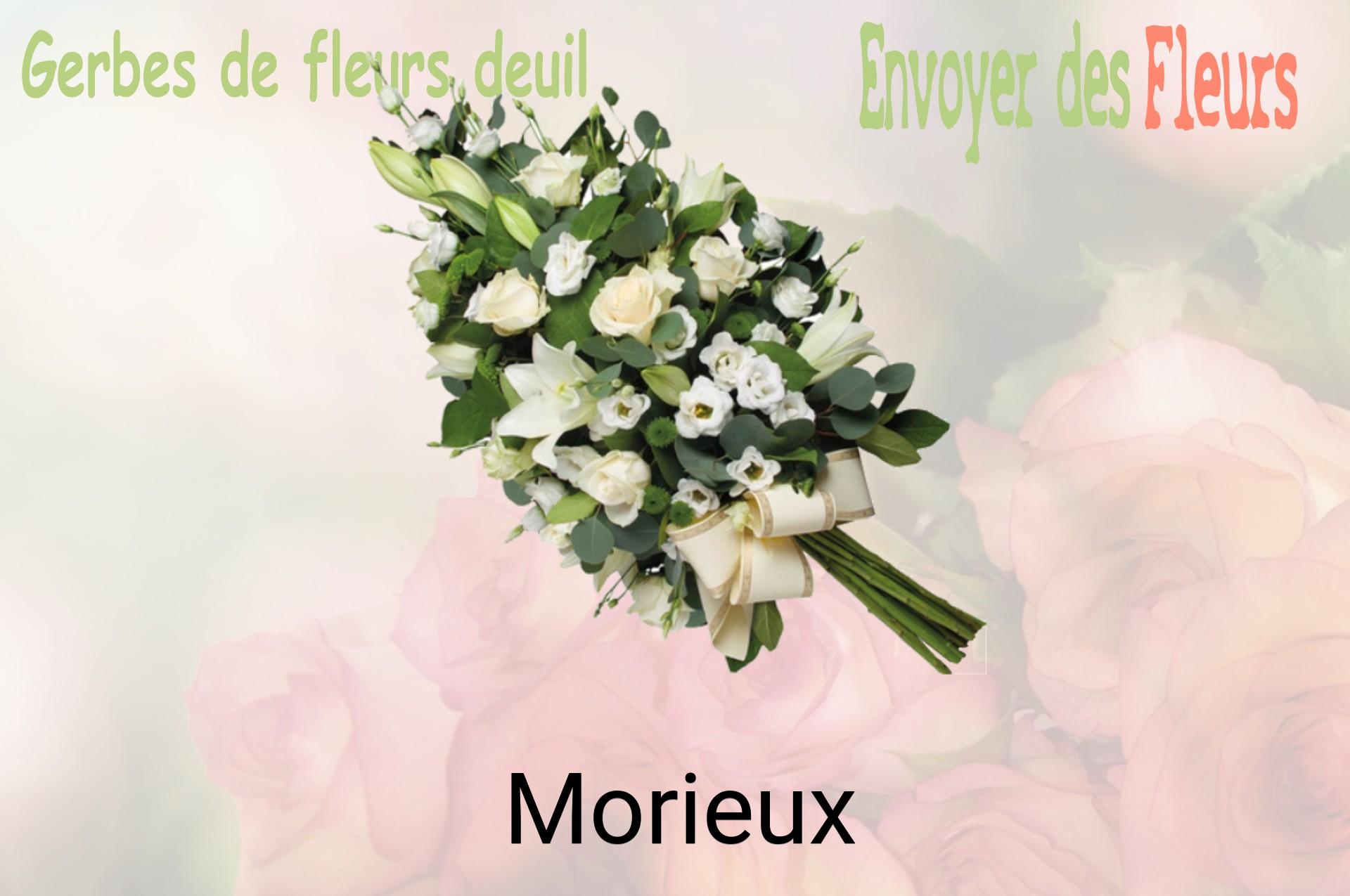 Gerbe de fleurs de deuil livrée à Morieux